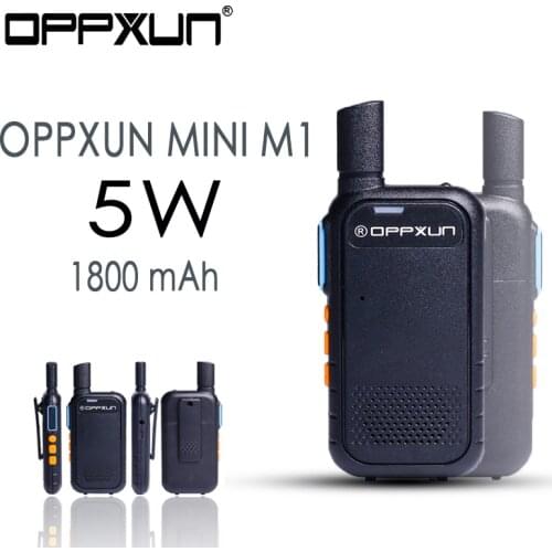 2021 New OPPXUN MINI M1 Walkie Talkie 5W Handheld portable 400-470MHz FM Transceiver UV Two Way Radio