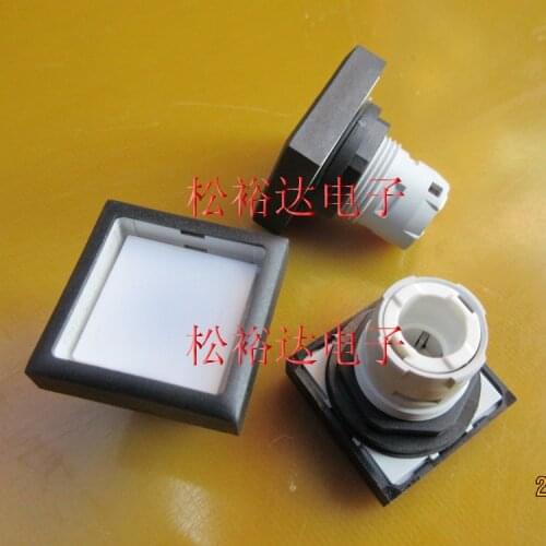 Original New 100% square button white button cap panel 25mm button 20mm aperture 16mm high 26mm