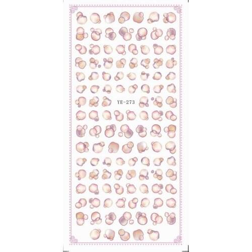 WATER TRANSFER DECAL NAIL ART NAIL STICKER ABSTRACT SPOT COLORFUL BUBBLE YE273-275
