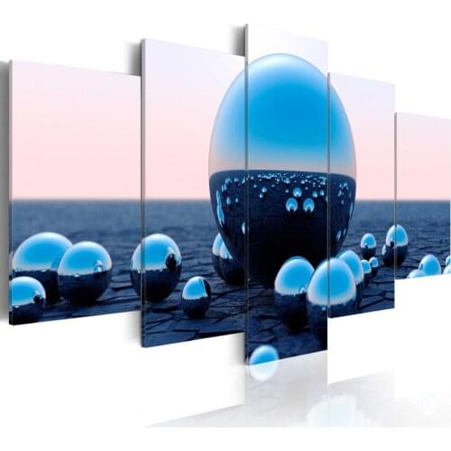 Floating Balls Home Wall Decoration Five Piece Set Canvas Printing Drawing Living Room Modern Art