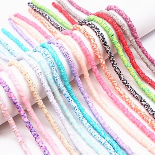 6mm Flat Round Polymer Clay Beads 350pcs Resin Chip Disk Loose Spacer Handmade Beads For DIY Jewelry Making Bracelet