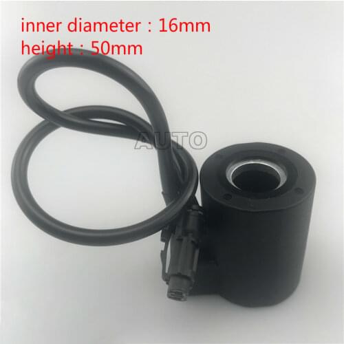DOOSAN Excavator relief valve solenoid inner diameter 16mm height 50mm DC24V 12V