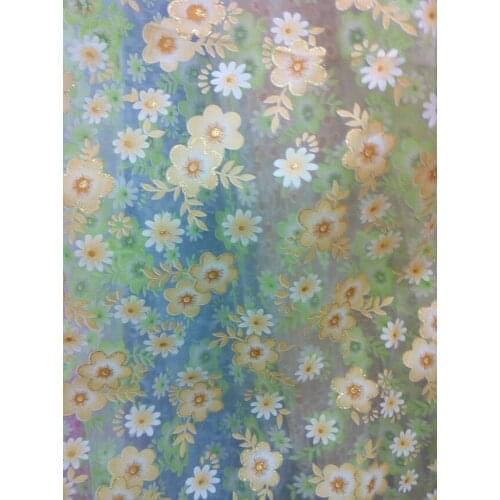 CS 33 New Arrival 4 Colors Light Style Striking Rose Tulle Window Screens Door Balcony Curtain fabric Panel Sheer Scarfs