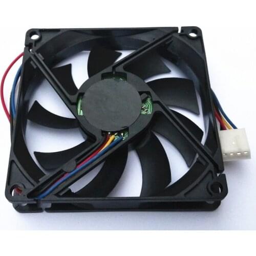 New 8015 8cm Chassis Fan dual Ball 3-Wire or 4-Wire Adjustable Speed Thin 1.5cm 12V 0.16a cooling fan