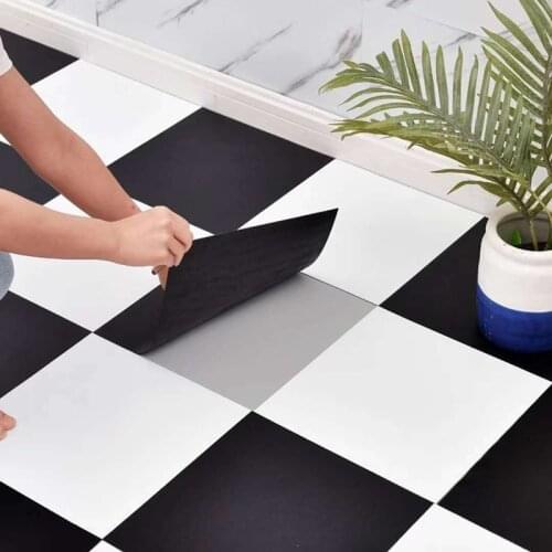 Waterproof Floor Stickers Self Adhesive Marble Wallpapers Kitchen Wall Sticker House Renovation Wall Ground Contact Paper Decor