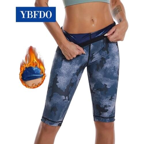 YBFDO Women Fitness Sports Leggings Seamless Sauna Sweat Pants Abdomen Fat Burning Fitness Workout Tops Slimming Sportswear