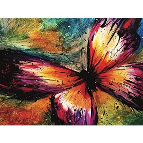 Animal Butterfly Pre-Printed 11CT Cross Stitch Patterns DIY Embroidery Craft Hobby Handicraft Needlework Festivals Magic Package