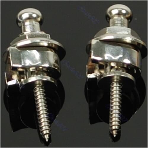 1PC Chrome Guitar Strap Locks Bass Guitar tool