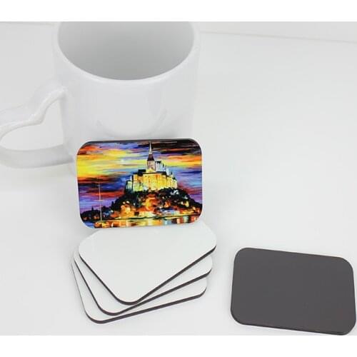 10pcs/lot Sublimation blank DIY Fridge Magnets Wooden rectangle MDF Refrigerator Sticker Creative Magnets Birthday Gift