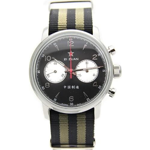 1963 Limited Edition Chronograph Panda ST1901 Seagull Movement Pilots Mechanical Hand Wind Watch Sapphire Hardlex Mens Watch