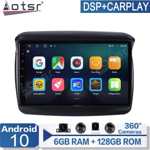 6+128G Android 10 For Mitsubishi L200 2008-2016 Car Multimedia Player Radio GPS Navigation Auto Stereo Recorder