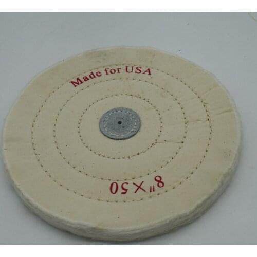 White Colth Buffing Wheels Jewelry Polishing Tools 8InchX50