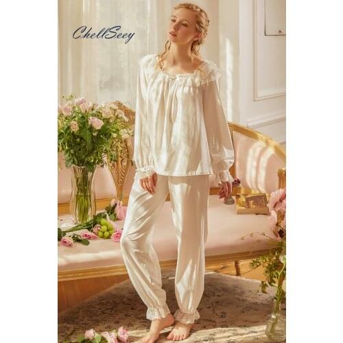 ChellSeey Women's Knitted Pajamas