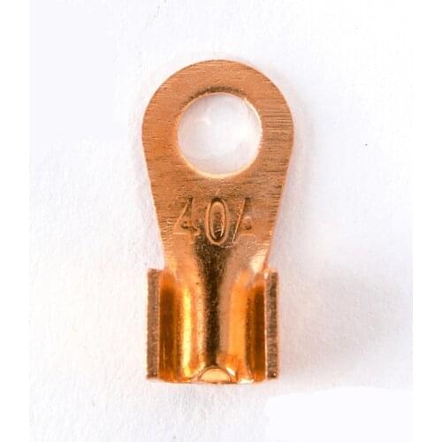 50Pcs 40A Copper Battery Cable Connector Terminal Crimping 4-10mm2 Wire