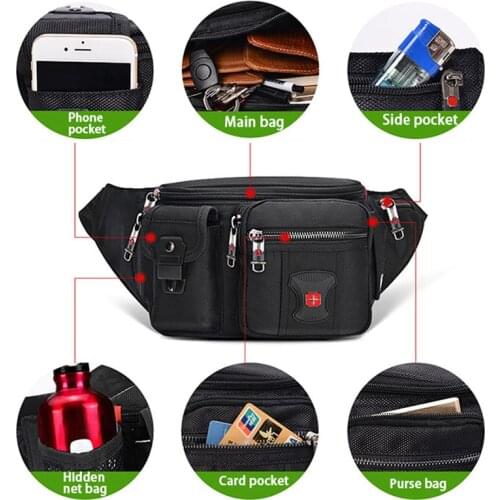 2020 new Bodypack mobile bag single shoulder bag business leisure multi compartment messenger bag male