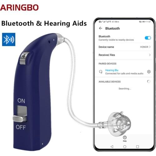 2021 Best Bluetooth New invented technology Small Digital Hearing Aid Powerful Severe Profound Hearing Loss Deaf Hearing Devices