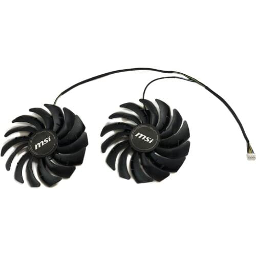 2pcs/Set Cooler Fans Video Card Cooling Fan For MSI RX 5700 XT GAMING X GPU Graphics Card Cooling
