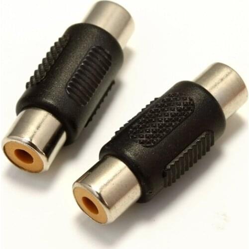Wholesales ,Female to Female Black RCA AV Coupler Joiner,BP