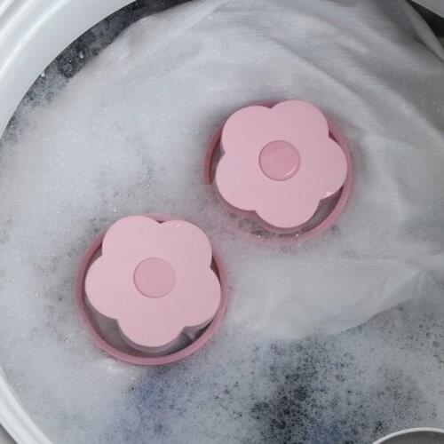 Flower Shaped Floating Filter Ball For Laundry Clothes Fiber Filtering Super Fine Washing Machine Filter Bag Useful Laundry Tool