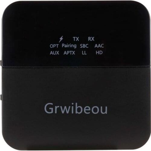 Receiver Portable Bluetooth 5.0 Transmitter Low Latency CSR8675 Wireless Audio Adapter for Pad Phone Use