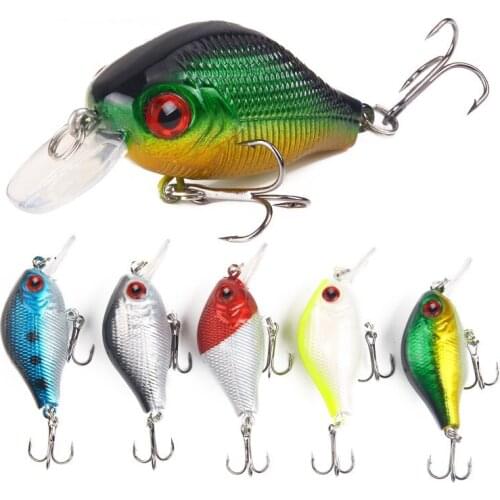 Luya Bait With High Carbon Steel Three Anchor Fishing Hook Floating Water Fake Fish Bionic Fishing Bait Fishing Accessories