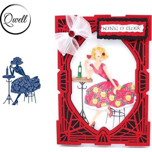 QWELL Woman Metal Cutting Dies for Scrapbooking and Card Making Paper Embossing Craft New 2019 die cuts