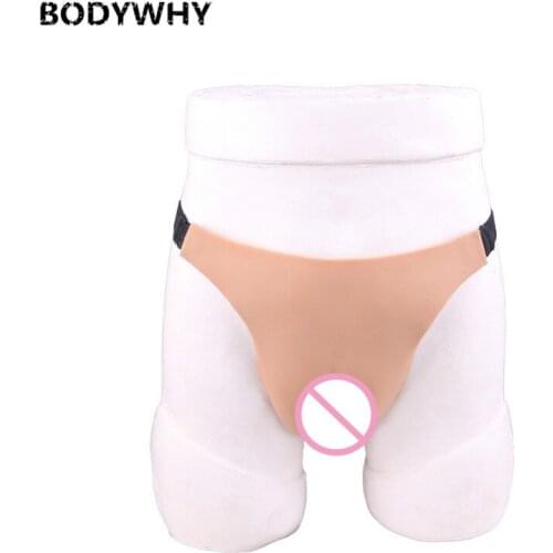 Silicone Vagina Panties Panties Shemale Crossdresser Transgender Fake Underwear Enhancement Hips Mens Womens Fake Thong