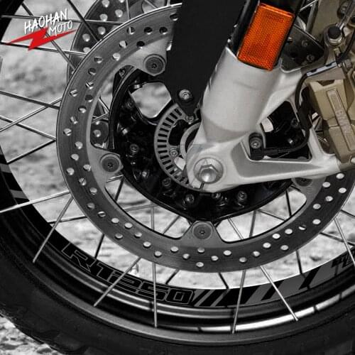 For BMW R1200GS R1250GS Adventure After 2006 Motorcycle Front/Rear Wheel Reflective Sticker