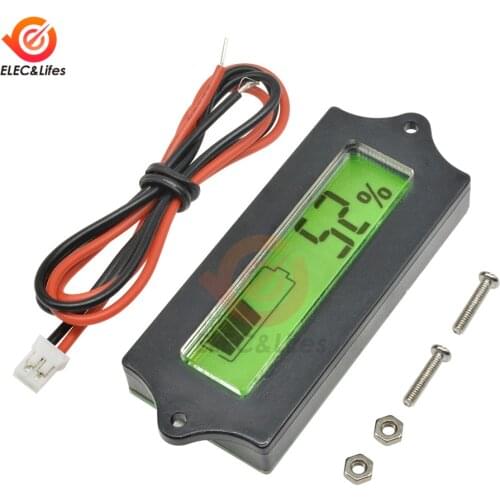 24V Car Motorcycle Lead Acid Lithium Battery Capacity Tester Indicator LCD Display Battery Tester