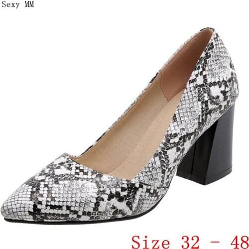 High Heels Women Pumps High Heel Shoes Stiletto Woman Party Wedding Shoes Kitten Heels Small Plus Size 32 - 48