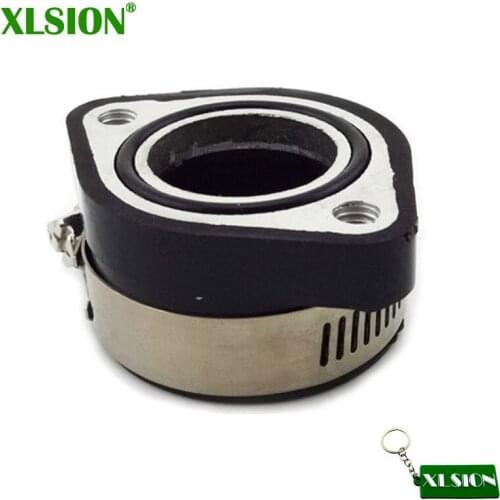 XLSION Intake Mainfold Adapter Boot Rubber Pipe Flange For Mikuni VM24 Keihin PE24 PE26 PE28 OKO Carburetor Pit Dirt Bike