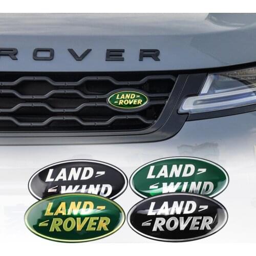 1Pcs Car Accessories Aluminum Alloy Wind Front Grill Trunk Badge Sticker For Land Rover Aurora EVQ Range Rover Evoque SVR Velar