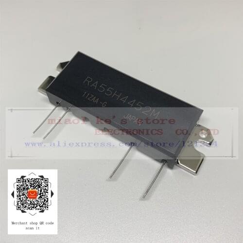 100%New original: RA55H4452M RA55H4452M-101 - RF MOSFET MODULE 440-520MHz 55W 12.5V, 3 Stage Amp. For MOBILE RADIO