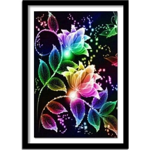 3d,diamond embroidery,Color flowers,5d diamond painting full diamond picture of rhinestones cross-stitch christmas gifts