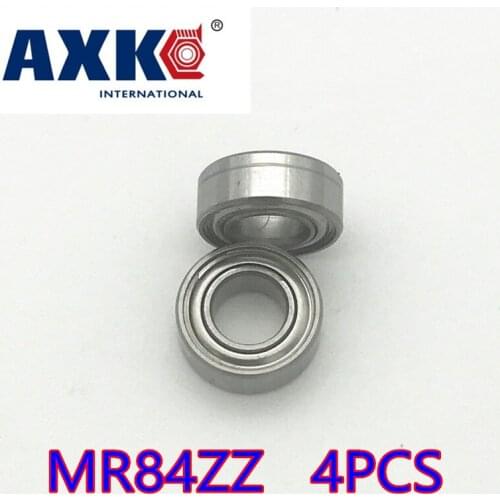 4pcs 4x8x3 Metal Shields Bearings Abec-3 Mr84 Zz