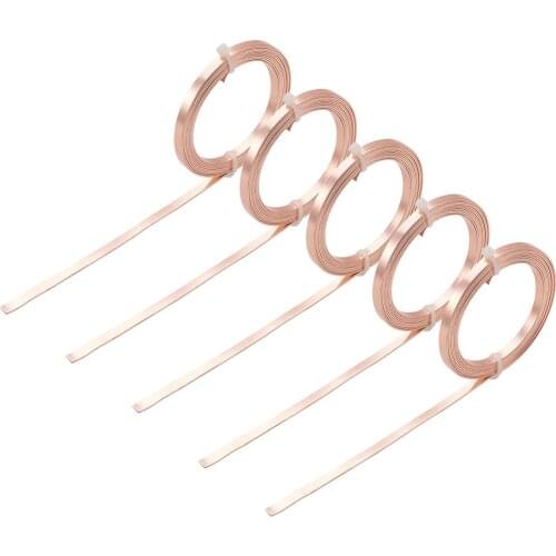 5 Rolls 5x1mm Aluminum Wire Flat Metal Wire or DIY Necklace Bracelet Earrings Jewelry Making Findings 2m/roll