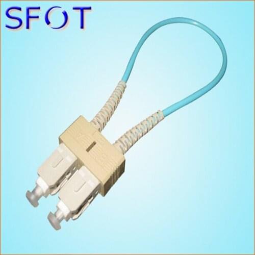 50pcs/lot, SC Fiber Optic Circuitors SC Circuitors SC Fiber Optic Connectors Loopback, OM3, cable type