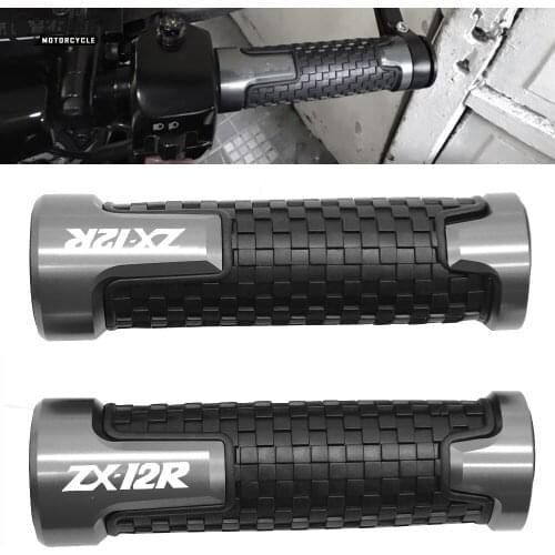 For KAWASAKI ZX12R ZX 12R ZX 12 R 2000 2001-2005 2 PCS 22MM 7/8 Handlebar Accessories Handle Bar Bicycle Rubber Handle Bar Grip