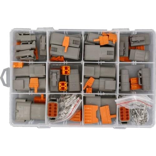 Deutsch Series DTM06-2/3/4/6/8/12S DTM04-2/3/4/6/8/12P Waterproof Wire Connector Kit Automotive Sealed Plug with Terminals
