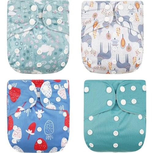 Elinfant 1Pcs New Arrival Suede Cloth Dry Fast New Design Washable Adjustable Reusable Baby Cloth Pocket Diaper For 3-15kg Baby