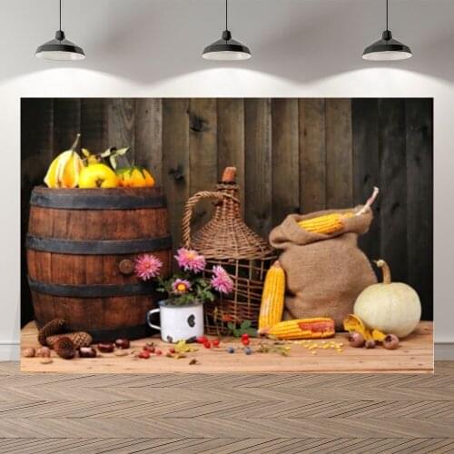 Seekpro Autumn Harvest Pumpkin Photography Background Photographic Backdrop Storehouse Children For Photo Studio Shoot