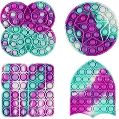 Fidget Toy Anti-stress Push Bubbles Sensory Toys Increase Focus Compact Early Education Puzzles Novelty Funny Squeeze Toy