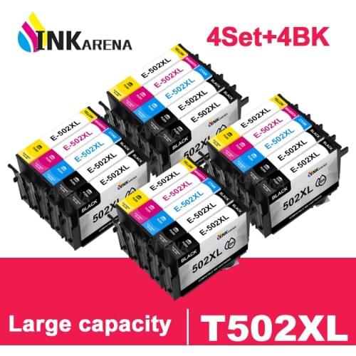 INKARENA T502XL 502 502XL full Ink Cartridge with Chip Compatible for epson XP5100 xp5105 WF2860 WF2865 printers