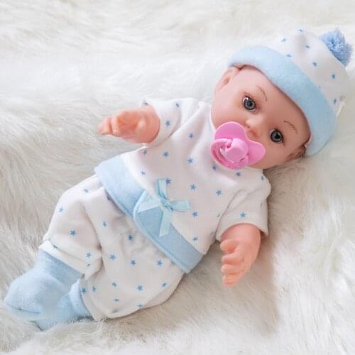 30cm New baby dolls silicone viny 30cm Cute Reborn baby poupee boneca baby soft toy gift todder