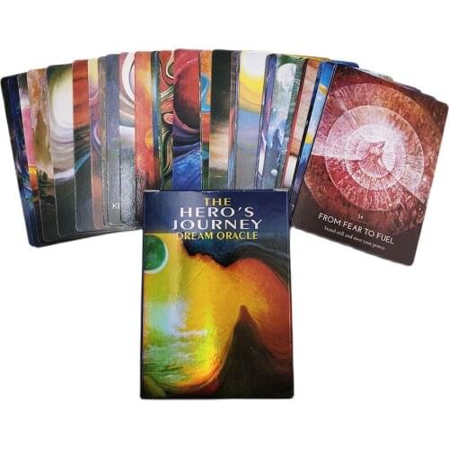 Heros Journey Dream Oracle Cards English Version Tarot Deck 52 Card Divination Gameplay Entertainment Board Game Cards