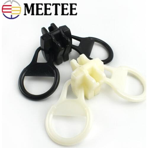 Meetee 3pcs 15# 20# Double/Single Sliders Zipper Head for Resin Zips Outdoor Bag Zippers Sliders DIY Garment Sewing Accessories