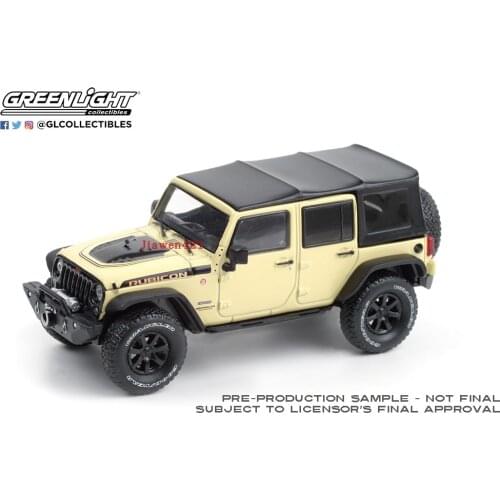 GreenLight 1:43 2018 Jeep Wrangler Alloy model car Metal toys for childen kids diecast gift