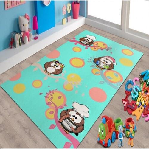 Owl Non Slip Floor Carpet, Teens Carpet