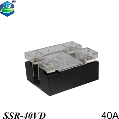 2PCS 40A SSR,input DC 0-10V single phase ssr solid state relay voltage regulator