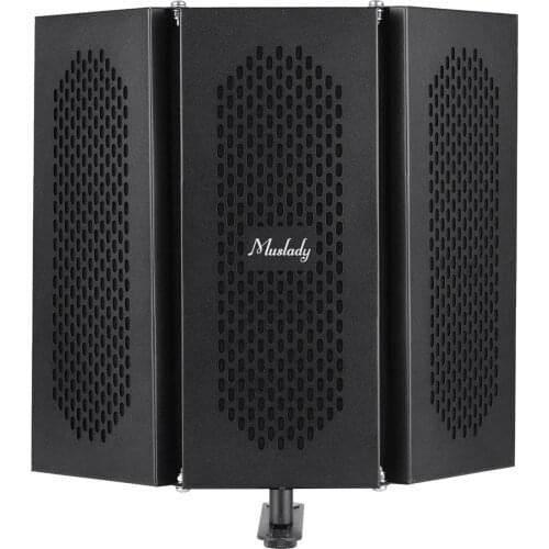 Professional Studio Recording Microphone Isolation Shield Pop Filter Microphone Wind Screen with High Density EVA Foam Sound